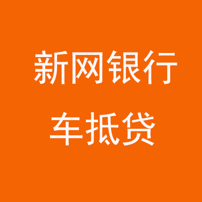 武义新网银行车抵贷